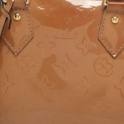 Pre Owned Louis Vuitton Alma BB Noisette Monogram Vernis Bag