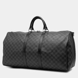 مملوكة مسبقًا حقيبة لوي فيتون كيبال باندولير 55 داميه غرافيت رمادية