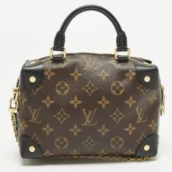 Pre Owned حقيبة لوي فيتون بلاك مونوغرام كانفاس وجلد بيتيت مال سوپلي