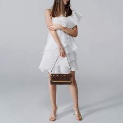 Pre Owned Louis Vuitton Rossmore MM Amarante Monogram Vernis Bag