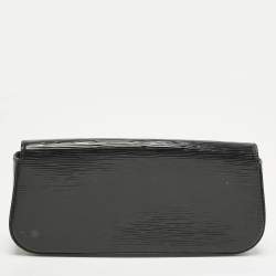 Pre Owned Louis Vuitton Sobe Black Electric Epi Leather Clutch