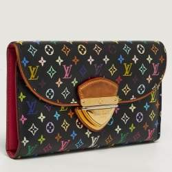 مملوكة مسبقًا Louis Vuitton Eugenie Black Monogram Multicolor Monogram Canvas Wallet