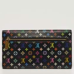 مملوكة مسبقًا Louis Vuitton Eugenie Black Monogram Multicolor Monogram Canvas Wallet