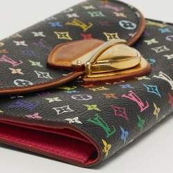 مملوكة مسبقًا Louis Vuitton Eugenie Black Monogram Multicolor Monogram Canvas Wallet