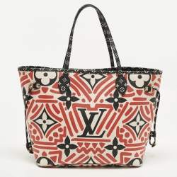 Pre Owned حقيبة لوي فيتون كرافتي نيفرفول NM إصدار محدود كانفاس مونوغرامي جاينت كريمي/ أحمر MM