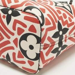 Pre Owned حقيبة لوي فيتون كرافتي نيفرفول NM إصدار محدود كانفاس مونوغرامي جاينت كريمي/ أحمر MM