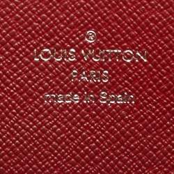 Pre Owned Louis Vuitton Zippy Rouge Pomodoro Epi Leather Wallet
