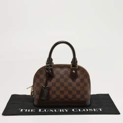 مملوكة مسبقًا Louis Vuitton  Alma BB Damier Ebene Canvas Bag