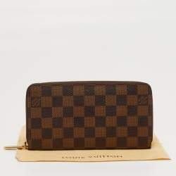 مملوكة مسبقًا Louis Vuitton Zippy Damier Ebene Canvas Zip Around Wallet