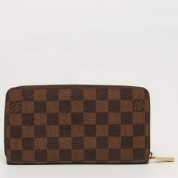 مملوكة مسبقًا Louis Vuitton Zippy Damier Ebene Canvas Zip Around Wallet
