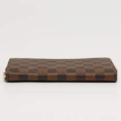 مملوكة مسبقًا Louis Vuitton Zippy Damier Ebene Canvas Zip Around Wallet