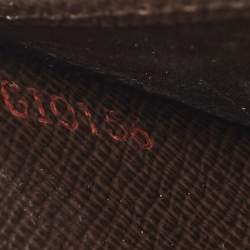 مملوكة مسبقًا محفظة مضغوطة بسحاب لويس فيتون داميير إبين كانفاس