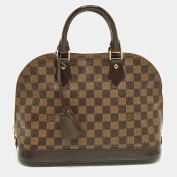 Pre Owned Louis Vuitton Alma PM Damier Ebene Canvas Bag