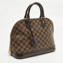 Pre Owned Louis Vuitton Alma PM Damier Ebene Canvas Bag