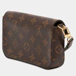 مملوكة مسبقًا حقيبة لويس فيتون بني مونوغرام فيليسي ستراب آند جو