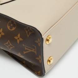 مملوكة مسبقًا حقيبة لوي فيتون أون ماي سايد كانفاس وجلد غريج مونوغرامي PM