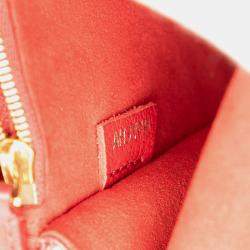 Pre Owned حقيبة فيكتور لويس فيتون بني أحمر موغراف