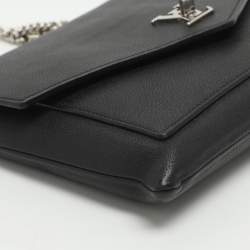 مملوكة مسبقًا حقيبة يد صغيرة لويس فويتون ماي لوكمي جلد أسود بسلسلة