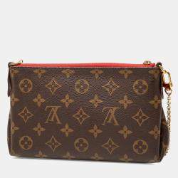 مملوكة مسبقًا حقيبة لويس فيتون كلاتش بيلاس مونوغرام أحمر بني