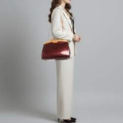 مملوكة مسبقًا حقيبة لويس فيتون بريا متوسطة مونوجرام فيرنيه روج فوفيست