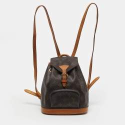 مملوكة مسبقًا حقيبة ظهر لويس فويتون مونسوريس ميني مونوغرام كانفاس