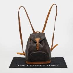 مملوكة مسبقًا حقيبة ظهر لويس فويتون مونسوريس ميني مونوغرام كانفاس