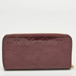 مملوكة مسبقًا محفظة لوي فيتون فيرنيه مونوغرامي زيبّي روج فوفيست بسحاب كامل الدائرة