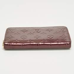 مملوكة مسبقًا محفظة لوي فيتون فيرنيه مونوغرامي زيبّي روج فوفيست بسحاب كامل الدائرة