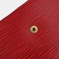 Pre Owned محفظة لوي فيتون طويل فينوا إبي أحمر