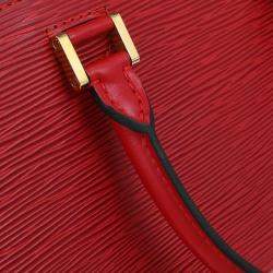 Pre Owned Louis Vuitton Red Epi Pont Neuf Handbag