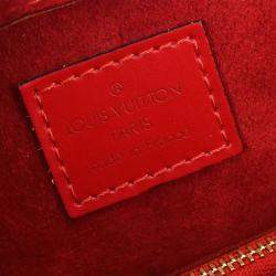 Pre Owned Louis Vuitton Red Epi Pont Neuf Handbag
