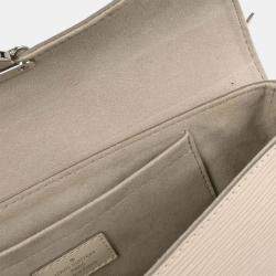 Pre Owned Louis Vuitton White Epi Pochette Montaigne Handbag