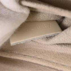 Pre Owned Louis Vuitton White Epi Pochette Montaigne Handbag