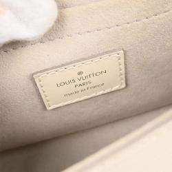 Pre Owned Louis Vuitton White Epi Pochette Montaigne Handbag