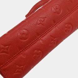 مملوكة مسبقًا حقيبة لوي فيتون سان سولبيس بي ام برغندي جلد مونوجرام أمبريانت