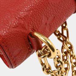 مملوكة مسبقًا حقيبة لوي فيتون سان سولبيس بي ام برغندي جلد مونوجرام أمبريانت