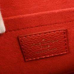 مملوكة مسبقًا حقيبة لوي فيتون سان سولبيس بي ام برغندي جلد مونوجرام أمبريانت