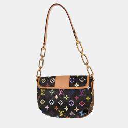 Pre Owned Louis Vuitton Black Monogram Multicolor Patty Handbag