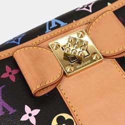 Pre Owned Louis Vuitton Black Monogram Multicolor Patty Handbag