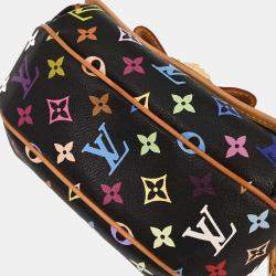 Pre Owned Louis Vuitton Black Monogram Multicolor Patty Handbag