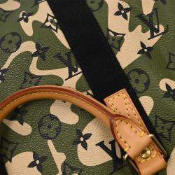 مملوكة مسبقًا Louis Vuitton Green Monogramouflage Speedy 35 Handbag