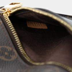 مملوكة مس بقًا Louis Vuitton Brown Monogram Pochette Metis