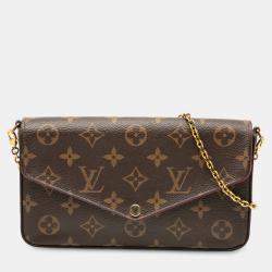 Pre Owned Louis Vuitton Brown Monogram Pochette Felicie