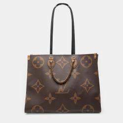 مملوكة مسبقًا Louis Vuitton Brown Monogram Reverse Giant OnTheGo GM