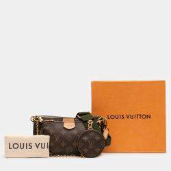 مملوكة مسبقًا حقيبة لوي فيتون مولتي بوشيت أسيسوار بني مونوغرام