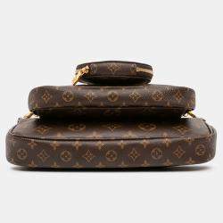 مملوكة مسبقًا حقيبة لوي فيتون مولتي بوشيت أسيسوار بني مونوغرام