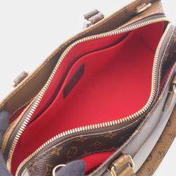 مملوكة مسبقًا حقيبة ماركة لويس فيتون أون ذا جو مونوغرام جاينت ريفيرس بني قماش مغلف