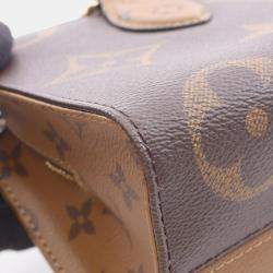 مملوكة مسبقًا حقيبة ماركة لويس فيتون أون ذا جو مونوغرام جاينت ريفيرس بني قماش مغلف