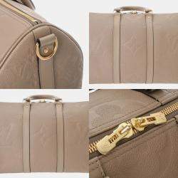 مملوكة مسبقًا Louis Vuitton Monogram Keepall Bandouliere 45 2-Way Tourterelle Canvas Boston Bag