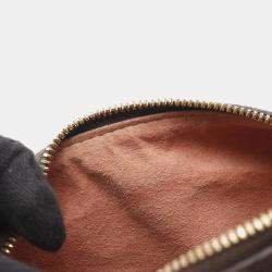 Pre Owned Louis Vuitton Petite Malle Souple Handbag Coated Canvas And Leather Monogram Brown Pink